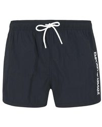 Emporio Armani - Herren Badeshorts Unifarben - Lyst