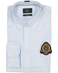 Hackett - Herren Hemd Gestreift Classic Fit - Lyst
