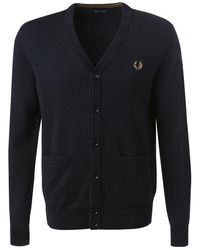 Fred Perry - Herren Cardigan Unifarben - Lyst