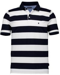 Pierre Cardin - Herren Polo-Shirt Schwarz,Weiß Gestreift - Lyst