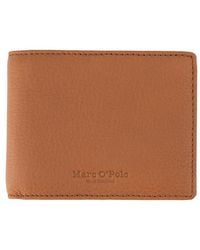 Marc O' Polo - Herren Geldbörse Braun, Cognac Leder - Lyst