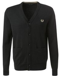 Fred Perry - Herren Cardigan Unifarben - Lyst
