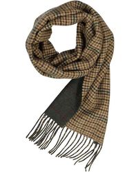 Hackett - Herren Schal Braun,Grün, Merinowolle - Lyst