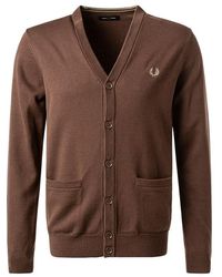 Fred Perry - Herren Cardigan Unifarben - Lyst