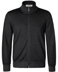 Gran Sasso - Herren Cardigan Schurwolle Unifarben - Lyst