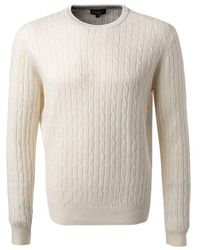 Hackett - Herren Pullover Lammwolle Unifarben - Lyst