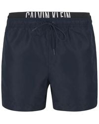 Calvin Klein - Herren Badeshorts Mikrofaser Unifarben - Lyst