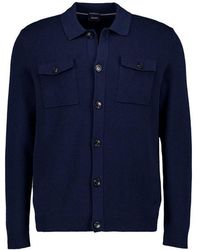 Joop! - Herren Cardigan Baumwolle Unifarben - Lyst