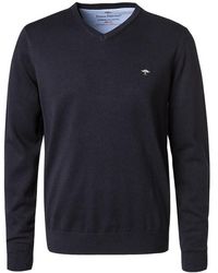 Fynch-Hatton - Herren Pullover Baumwolle Meliert - Lyst
