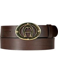 Aigner - Herren Gürtel Glattleder - Lyst