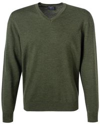 Olymp - Herren V-Pullover Unifarben - Lyst