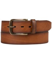 Joop! - Herren Gürtel Braun, Cognac Glattleder - Lyst