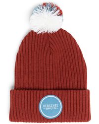 Herschel Supply Co. Synthetic Sepp Reflective Pompom Beanie in Gray - Lyst