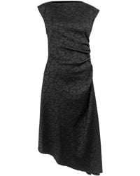 MM6 by Maison Martin Margiela Textured Detail Shift Dress - Black