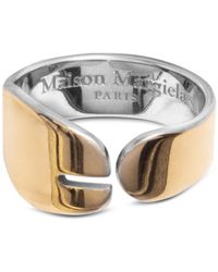 Maison Margiela Gold-tone Tabi Ring - Metallic
