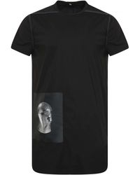 Rick Owens Futurist Head Patch Longline T-shirt - Black