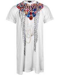 Comme des Garçons Longline Jewel Detail T-shirt - Multicolour