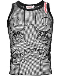 Charles Jeffrey Embroidered Detail Pict Mesh - Multicolour