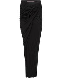 Rick Owens Lilies Long Vered Skirt - Black