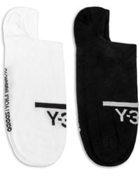 Y-3 Two Pair Invisible Socks - White