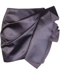 Rick Owens Silk Skirt in Yellow | Lyst