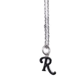 Raf Simons Simple R Necklace in Silver (Metallic) for Men | Lyst