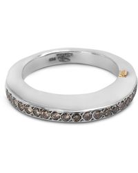Rosa Maria Cognac Diamond Ring - Metallic