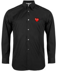COMME DES GARÇONS PLAY B002 Red Heart Shirt - Black