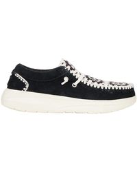 HEYDUDE - Wendy Comf Suede Crochet - Lyst