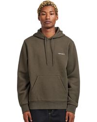 Carhartt - Hooded Script Embroidery Sweat - Lyst