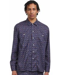 Beams Plus - Mil Open Collar Derby Tattersall - Lyst