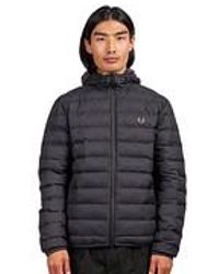Fred Perry - Hooded Insulated Jacket - Lyst