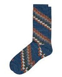 Anonymous Ism - OC Quilted Pattern Crew Socks - Lyst