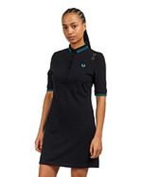 Fred Perry - Tipped Pique Dress - Lyst