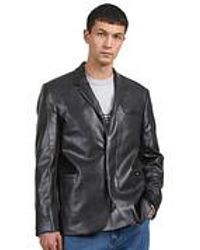 Arte' - Leather Suit Jacket - Lyst