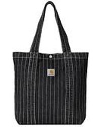 Carhartt - Orlean Tote Bag "Orlean" Hickory Stripe Denim, 11 oz - Lyst