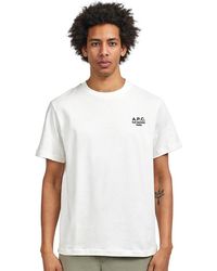 A.P.C. - T-Shirt Standard Rue Madame GOTS - Lyst