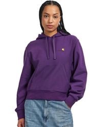 Carhartt - W' Hooded American Script Sweat - Lyst