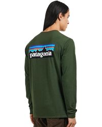 Patagonia - Long-Sleeved P-6 Logo Responsibili-Tee - Lyst