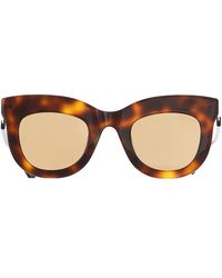 Vera Wang Marbled Frame Sunglasses - Brown