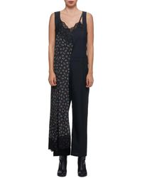 halter neck floral jumpsuit