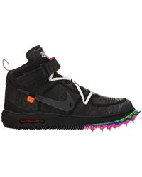 Nike Off White Air Force 1 Mid Sp Sneaker - Black