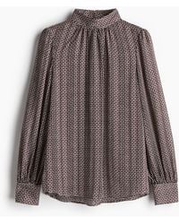 H&M - Gemusterte Bluse - Lyst