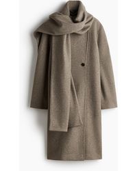 H&M - Mantel mit Schaldetail - Lyst