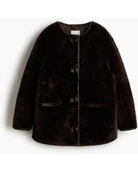 H&M - Flauschige Jacke - Lyst
