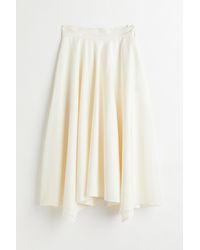 H&M Calf-length Skirt - White