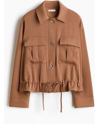 H&M - Utility-overhemdblouse Met Drawstring - Lyst