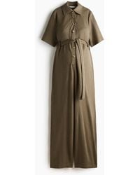 H&M - MAMA Jumpsuit mit Kurzarm und Bindegürtel - Lyst