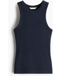 H&M - Geripptes Tanktop - Lyst