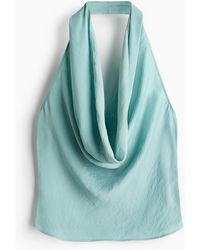 H&M - Gedrapeerde Haltertop - Lyst